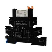 Módulo De Relé Slim Para Trilho DIN 12V 24V ACDC 41F-1Z-C2-1 Montagem Em PCB Integrada 5PCS 10PCS Módulo De Relé Slim Para Trilho DIN 12V 24V ACDC 41F-1Z-C2-1 Montagem Em PCB Integrada 5PCS 10PCS