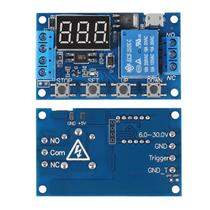 Módulo De Relé Temporizador Programável DC 6-30V Com Display LED 6V 9V 12V 24V Controlador Módulo De Relé Temporizador Programável DC 6-30V Com Display LED 6V 9V 12V 24V Controlador