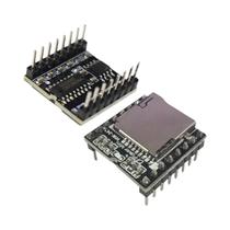 Módulo De Reprodutor MP3 Mini DFPlayer 16P V3.0 Com Cartão TF E Disco U, Placa De Módulo De Áudio E Módulo De Reprodutor MP3 Mini DFPlayer 16P V3.0 Com Cartão TF E Disco U, Placa De Módulo De Áudio E