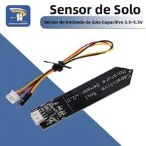 Módulo De Sensor Capacitivo De Umidade Do Solo Resistente À Corrosão 3.3-5.5V Para Arduino