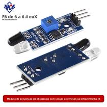 Módulo De Sensor De Reflexão Infravermelha Para Evitar Obstáculos E Seguir Trajetórias Para Carro