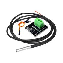 Módulo De Sensor De Temperatura DS18B20 À Prova D'água 100CM Cabo Digital Sonda De Aço Inoxidável