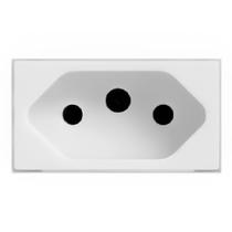 Módulo de Tomada 2P+T 10 Amperes Cinza Fosco - EKC-31000/25 - DICOMPEL