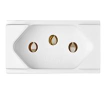 Modulo De Tomada 2p+t 10a Para Parede - Branca Duale Up Branco