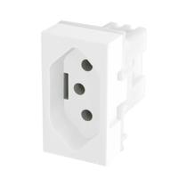 Módulo De Tomada 2p+t Fame Modulare Evidence Blanc+ 20a Branco Módulo De Tomada 2p+t Fame Modulare Evidence Blanc+ 20a Branco