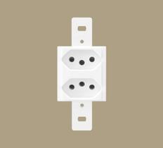 Módulo De Tomada Dupla 2p+t 10a Sem Placa Blanc - Fame 1337 Módulo De Tomada Dupla 2p+t 10a Sem Placa Blanc - Fame 1337