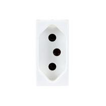 Módulo de Tomada Novo Padrão Brasileiro 20A Branco - Pial Plus