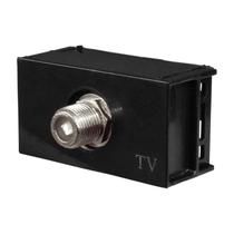 Módulo de Tomada para Antena de TV Linha Slim Preta Ilumi - 81634 Módulo de Tomada para Antena de TV Linha Slim Preta Ilumi - 81634