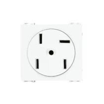 Módulo de Tomada para Telefone Quatro Pinos M4021 Branco - Thesi Módulo de Tomada para Telefone Quatro Pinos M4021 Branco - Thesi