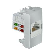 Modulo de Tomada Rj 45 Cat 5e Simon Aluminio Fosco 30 30482-34 Modulo de Tomada Rj 45 Cat 5e Simon Aluminio Fosco 30 30482-34