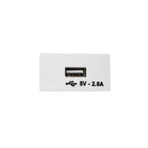 Módulo de Tomada USB 5V 2.0A Linha Vivaz Ilumi - 7591 Módulo de Tomada USB 5V 2.0A Linha Vivaz Ilumi - 7591