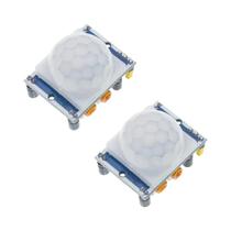 Módulo Detector De Movimento Ajustável PIR HC-SR501 2PCS Para Raspberry Pi Sensoriamento De Corpo Módulo Detector De Movimento Ajustável PIR HC-SR501 2PCS Para Raspberry Pi Sensoriamento De Corpo