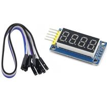 Modulo Display 4 Dígitos Vermelho 74hc595 Com cabo Arduino Modulo Display 4 Dígitos Vermelho 74hc595 Com cabo Arduino