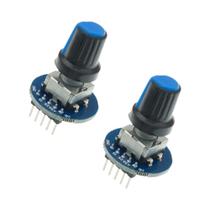 Módulo Encoder Rotativo 2PCS Sensor De Desenvolvimento Botão De Potenciômetro Redondo EC11 Módulo Encoder Rotativo 2PCS Sensor De Desenvolvimento Botão De Potenciômetro Redondo EC11