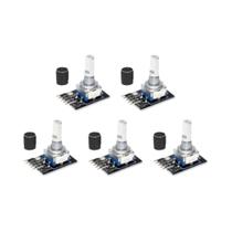 Módulo Encoder Rotativo 360 Graus KY-040 Com Potenciômetro E Tampa De Botão Para Placa De