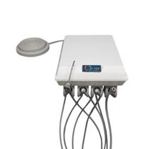 Módulo Equipo Pneumático Odontológico Portátil Itex Max Air 4S Pontas com Seringa, Alta e Baixa Rotação e Sugador