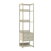 Modulo Estante Industrial 54cm com prateleiras 2 Gavetas - Estrutura Metálica Modulo Estante Industrial 54cm com prateleiras 2 Gavetas - Estrutura Metálica