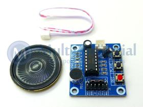 Módulo Gravador de Voz e Player ISD1820 com Alto-Falante