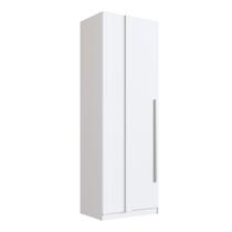 Módulo Guarda-Roupa Canto Reto 1 Porta 80cm MDF Integrato Branco Módulo Guarda-Roupa Canto Reto 1 Porta 80cm MDF Integrato Branco