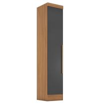 Módulo Guarda-Roupa Smart 1 Porta Bege/Cinamomo/Chumbo