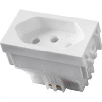 Modulo Ilumi Slim 1 Tomada 10A. Branco - 81140 Modulo Ilumi Slim 1 Tomada 10A. Branco - 81140