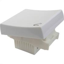 Modulo Ilumi Slim Larga Branco Pulsador 1 Tecla Campainha - 8137
