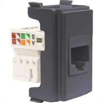 Modulo Ilumi Slim Tomada Rj-45 Preto 81644 Modulo Ilumi Slim Tomada Rj-45 Preto 81644