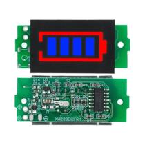 Módulo Indicador De Capacidade Da Bateria De Lítio Com Display Azul 3.7V 1S-4S-8S Para Testador De