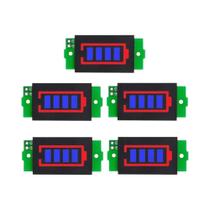 Módulo Indicador De Capacidade De Bateria De Lítio Verde Azul Para ESP32 Raspberry Pi - Exibe Nível