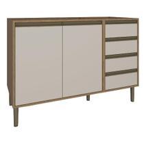 Módulo Inferior 02 Portas 04 Gavetas 120cm Cozinha Vitoria
