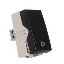 Módulo Int Pulsador Campainha Preto Fosco Clean Margirius