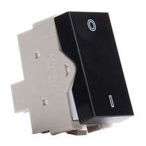 Módulo Interruptor Bipolar Simples 10A Ebony Infiniti Margirius Módulo Interruptor Bipolar Simples 10A Ebony Infiniti Margirius