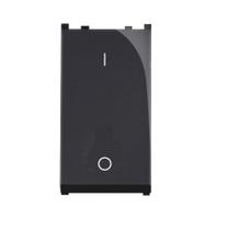 Modulo Interruptor Bipolar Simples Apoio 10a Preto Lisse