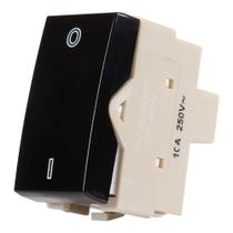 Módulo Interruptor Bipolar Simples Ebony Margirius 16528