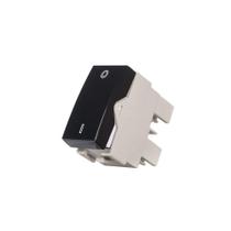 Módulo Interruptor Bipolar Simples MarGirius Sleek 25A Preto Ebony