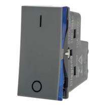 Modulo Interruptor Bipolar Simples Pial Plus+ Legrand Cinza 612005CZ