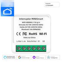 Módulo Interruptor de Luz Inteligente Wi-Fi 16A - Controle de 2 Vias - Compatível com Tuya e Smart Life