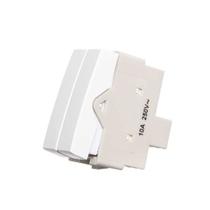 Módulo Interruptor Duplo Paralelo 10A/250V Branco - MarGirius Sleek