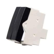 Módulo Interruptor Duplo Paralelo Ebony Clean Margirius 21810 Módulo Interruptor Duplo Paralelo Ebony Clean Margirius 21810