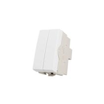 Módulo Interruptor Duplo Paralelo MarGirius Clean 10A Branco