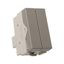 Módulo Interruptor Duplo Simples Argila Infiniti Módulo Interruptor Duplo Simples Argila Infiniti