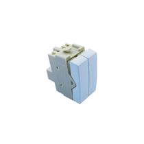 Módulo Interruptor Duplo Simples Branco 10A Sleek Margirius