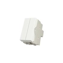 Módulo Interruptor Duplo Simples MarGirius Infiniti Plus Colors 10A Branco Siena