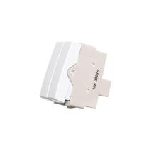 Módulo Interruptor Duplo Simples Margirius Sleek 10a Branco Módulo Interruptor Duplo Simples Margirius Sleek 10a Branco