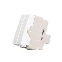 Módulo Interruptor Duplo Three Way Paralelo 10a 250v Brilho Branco Margirius Módulo Interruptor Duplo Three Way Paralelo 10a 250v Brilho Branco Margirius