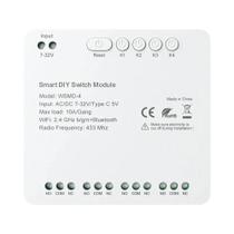 Módulo Interruptor Inteligente 4 Canais - 7-32V/85-250V - Compatível com Alexa Módulo Interruptor Inteligente 4 Canais - 7-32V/85-250V - Compatível com Alexa