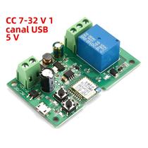 Módulo Interruptor Inteligente WiFi RF DC7-32V - Controle Remoto Sem Fio para Casa