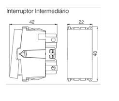 modulo interruptor interm refinatto 10a weg