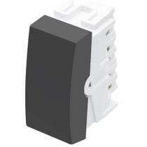 Módulo Interruptor Intermediário 16 Amperes Habitat Black - 4033 - Fame Módulo Interruptor Intermediário 16 Amperes Habitat Black - 4033 - Fame