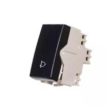 Módulo Interruptor Pulsador Campainha Sleek Preto Módulo Interruptor Pulsador Campainha Sleek Preto